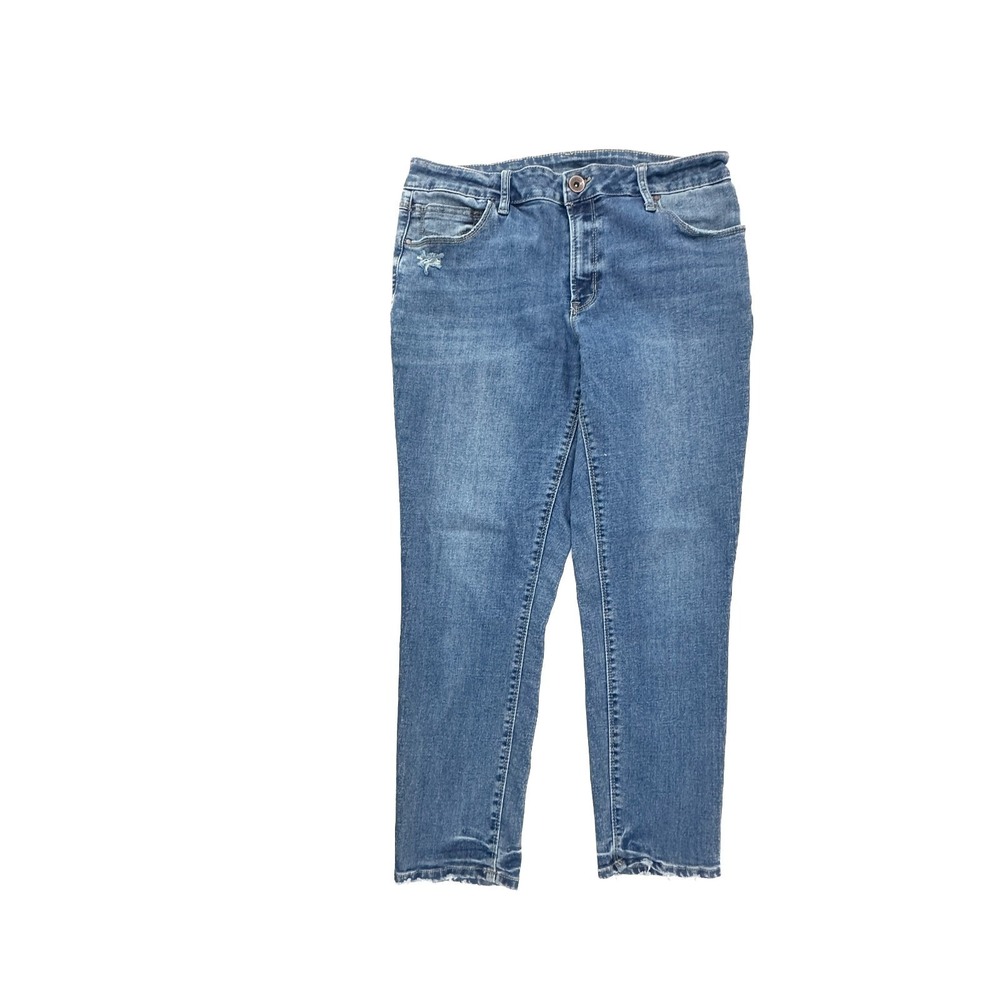 Natural Reflections Boyfriend Women's size 12 Dark‎ Wash Blue Denim jeans